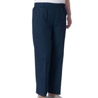 Silverts SV23480 Womens Easy Access Cotton Pants-Navy-Small