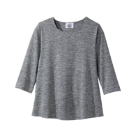 Silverts SV23610 Womens Soft Open Back Adaptive Top-Gray Heather-Large