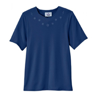Silverts SV24710 Womens Soft Embroidered Adaptive Top