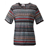 Silverts SV24720 Adaptive Scoop Neck T Shirt For Women-Multi Print-Extra Large