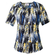 Silverts SV24770 Inverted Pleat Adaptive Open Back Top For Women