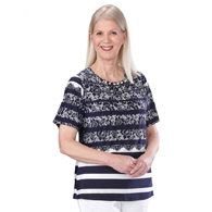 Silverts SV24780 Womens Adaptive Fashion Top Short Sleeve