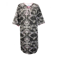Silverts SV26000 Pretty Cotton Hospital Gown With Snaps-Perfect Paisley-XL