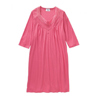 Silverts SV26210 Soft Womens Lace Trimmedium Hospital Patient Gown