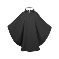 Silverts SV27000 Warm Wheelchair Cape For Women With Hood-Black-One