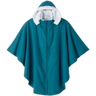 Silverts SV27020-SV2449-OS Luxurious Fur-Lined Winter Wheelchair Cape - Ocean