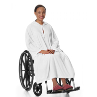 Silverts SV30200 Mens & Womens Terry Shower Bath Cape-White-One