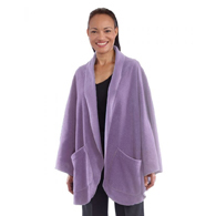 Silverts SV30240 Cozy Fleece Pocket Capes For Women-Dusk-One
