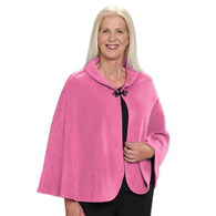 Silverts SV30290 Womens Bed Jacket Capes For Women-Pink-One