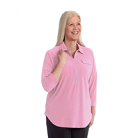 Silverts SV41030 Womens Zip Front Top For Self Dressing