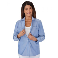 Silverts SV46020 Womens Magnetic Top For Arthritis-Chambray-Medium