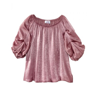 Silverts SV46030 Easy Independent Self Dressing Peasant Top-Dusty Rose-SM