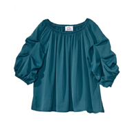 Silverts SV46030 Easy Independent Self Dressing Peasant Top For Women-Teal-Med