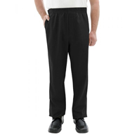 Silverts SV50240 Mens Open Side Easy Access Pants Elastic Waist-Black-Large