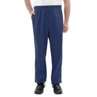 Silverts SV50240 Mens Open Side Easy Access Pants Elastic Waist-Navy-Extra Large