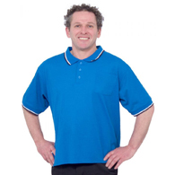 Silverts SV50710 Handsome Adaptive Polo Shirt Tops-Cobalt-Medium