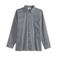 Silverts SV50750 Adaptive Sport Shirt For Men-Black Gingham-Extra Large