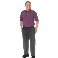 Silverts SV50880 Mens Dementia Alzheimers Jumpsuit-Onesie-Eggplant/Grey-Large