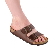 Silverts SV51010 Mens Slip-On Shock-Absorbing Adjustable Sandals-Brown-9