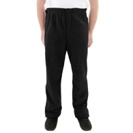 Silverts SV51820 Mens Polar Fleece Wheelchair Pants-Black-Medium