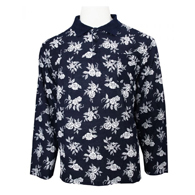 Silverts SV51830 Mens Jersey Golf Shirt-Navy Print-Small