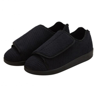 Silverts SV55105 Mens XX-Wide Slippers-Steel/Black-Size 9