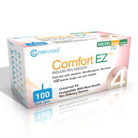 Comfort EZ Simple Diagnostics 32G4-Standard Insulin Pen Needle Comfort EZ 32 Gauge 4 mm Length NonSafety, Pen Needles (BX/100)