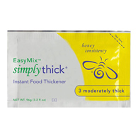 SimplyThick Easy Mix Simply Thick STBULK25L3 SimplyThick Easy Mix Food & Beverage Thickener, Unflavored Gel, Honey (BX/25)