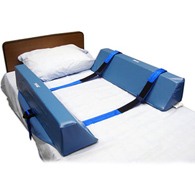 Skil-Care Skil-Care 556010-Skil-Care Double Bolster Roll-Control System, Foam, 34 in L x 8 in W x 7 in H, Blue (PR)
