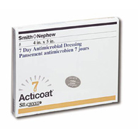 Acticoat 7 Smith & Nephew 20141-Acticoat 7 Silver Dressing, 4 x 5 Inch, Silver Dressings (CS)