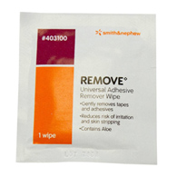 Smith & Nephew 403100 Remove Adhesive Remover, 2-1/2 x 2-1/2 in Wipe, Adhesive Removers (BX)
