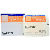 Allevyn Adhesive Smith & Nephew 66020044-Allevyn Adhesive with Border Foam Dressing, 5 x 5 in, Foams (CS/40)