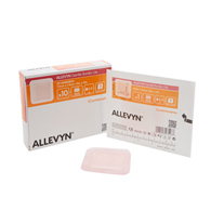 Allevyn Gentle Border Lite Smith & Nephew 66800834-Allevyn Gentle Border Lite Silicone Foam Dressing, Foams (BX/10)