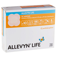 Allevyn Life Smith & Nephew 66801068-Allevyn Life Silicone Adhesive with Border Silicone Foam Dressing, 5-3/4 x 5-3/4 in (CS/50)