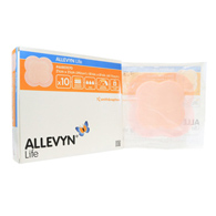 Allevyn Life Smith & Nephew 66801070-Allevyn Life Silicone Adhesive with Border Silicone Foam Dressing, 8-1/4 x 8-1/4 (BX/10)