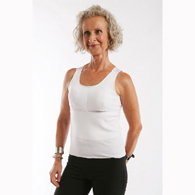 Softee ATWXL564 Roo Post Surgical Camisole-White-XL