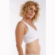 Softee FBLKXXL174 Soft Silhouette Pocket Bra, Black, 2XL