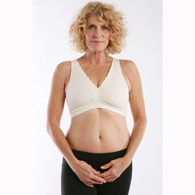 Softee FIVOL162 Soft Silhouette Pocket Bra, Ivory, Large