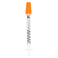 SOL-GUARD Sol-Millennium Medical 200017SG-Sol-Guard Safety 1 mL Insulin Syringe with Needle, -1/2 in Length, 29 (BX/100)