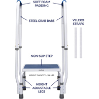 Step2Bed Mini Safety Step for Elderly with Adjustable Height
