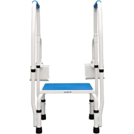 Step2Health Step2Tub Adjustable Height Shower/Bath Step Stool for Seniors