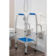 Step2Health Step2Tub Adjustable Height Shower/Bath Step Stool for Seniors