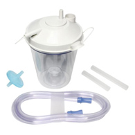 Sunset Healthcare RES026S-SS-Suction Canister Kit 800 mL Sealing Lid, Suction Canisters & Liners