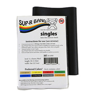 Sup-R Band 10-6308 Latex Free Exercise Band - 5 Foot Strips - 5 Piece Set