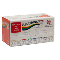 Sup-R Band 10-6312 Latex Free Exercise Band - 6 yd Roll - Red-Light