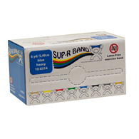 Sup-R Band 10-6314 Latex Free Exercise Band - 6 yd Roll - Blue-Heavy