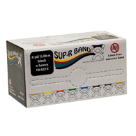 Sup-R Band 10-6315 Latex Free Exercise Band - 6 yd Roll - Black-X-Heavy