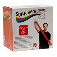 Sup-R Band 10-6322 Latex Free Exercise Band - 50 yd Roll - Red-Light