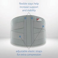Swede-O 6071 Thermal Vent Lumbar Support - 3 Size Options