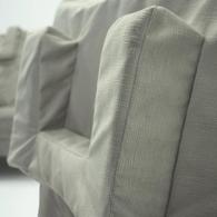 Tausi TVG1100 Cushioned Pillow Case Vertical Gray